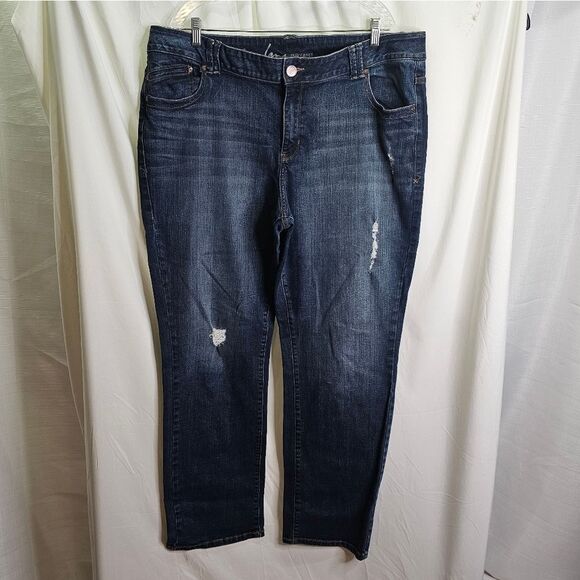 Lane Bryant Genius Fit Straight Leg Jeans Size 22 - Picture 1 of 7